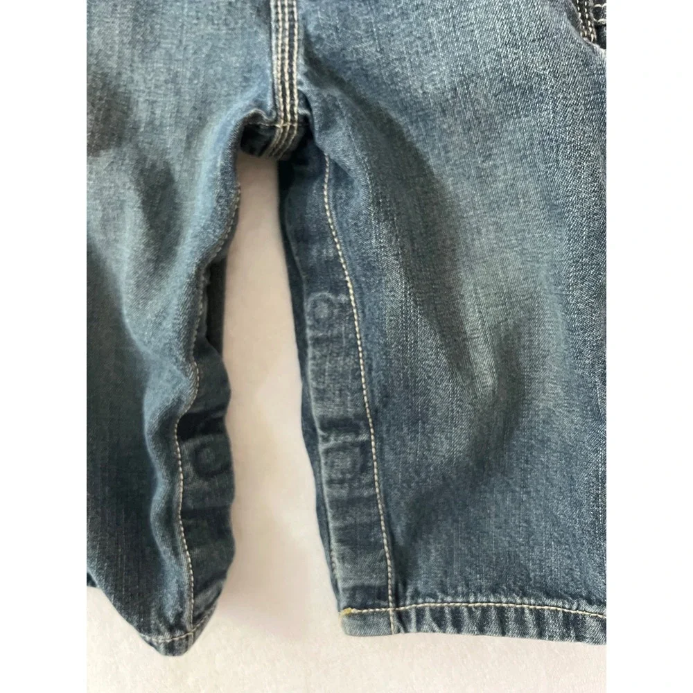 OshKosh B'gosh VTG Overalls Dark Wash Denim Classic Workwear 12 Months
